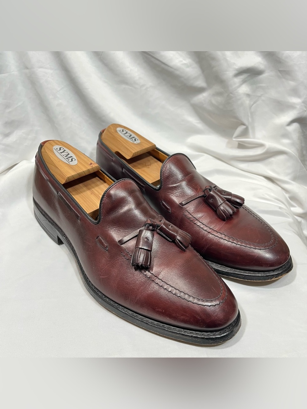Allen Edmonds Men’s Grayson Tassel Brown Leather Loafers Size 9D Made In USA